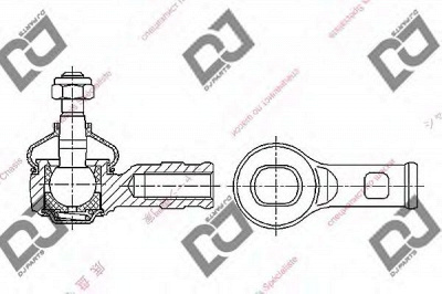 DJ PARTS de1373 -  Наконечник поперечной рулевой тяги